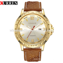 Alibaba express high quality leather strap watches men 2016